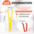 Chengu 4 Pieces Dental Floss Holder - Reusable Flosser Handle for Oral Clearing (Red, Yellow)