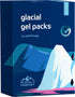 Glacial Comfort Gel Ice Pack for Injuries, Reusable Cold Pads for Back Pain and Recovery