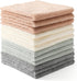 Neessno 12 Pack Cleaning Cloth,Ultra Soft Absorbent Quick Drying Microfiber Cleaning rags,No scratches,Reusable,Washable,Lint