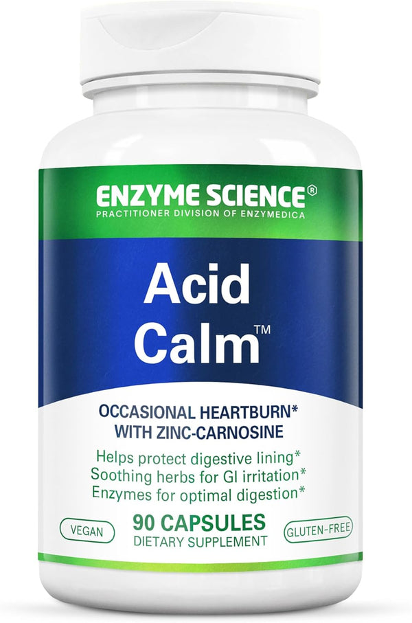 Acid Calm, 90 Vegetarian Capsules for Occasional Heartburn and Indigestion, Digestive Aid Supplement