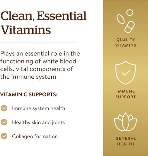 Solgar Vitamin C 1000 mg, 90 Tablets, Antioxidant & Immune Support, Non-GMO, Vegan, Gluten Free