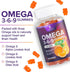Omega 3 6 9 Vegan Gummies, 60 Gummies - Triple Strength Omega 3 Supplement for Heart & Brain Support
