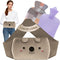 Toxin Hot Water Bag,Hot Water Bottle Rubber Warm Water Bag Pouch with Soft