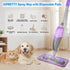 IOPRETTY 2 2 Spray Mops for Floor Cleaning - Wet Dry Mops with Washable + Disposable Pads for Swiffer Powermop
