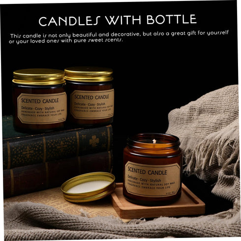 Set 3pcs Chic Scented Candle - Aromatherapy for Relaxation and Meditation