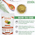 Zenia 100% Pure & Natural Henna Powder, 100 grams (3.5 oz), Orange-Red Hair Color, No Chemicals