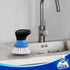 Pack 2 MR.SIGA Dish Scrub Brush, Palm Brush Dish Scrubber with Ergonomic Grip, Kitchen Brushes for Dishes, Blue