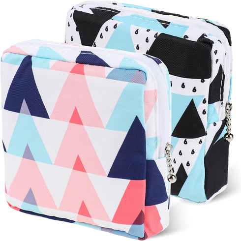 KALIONE 2 Packs Period Bags for Teen Girls, Pad Bag for Period, Period