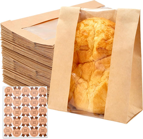 MAIDIWUDI Large Paper Bread Bags for Homemade Bread, 11.2" x 8.2" x 3.5"