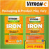Vitron - C High Potency Iron Supplement Tablets, 60 Tablets