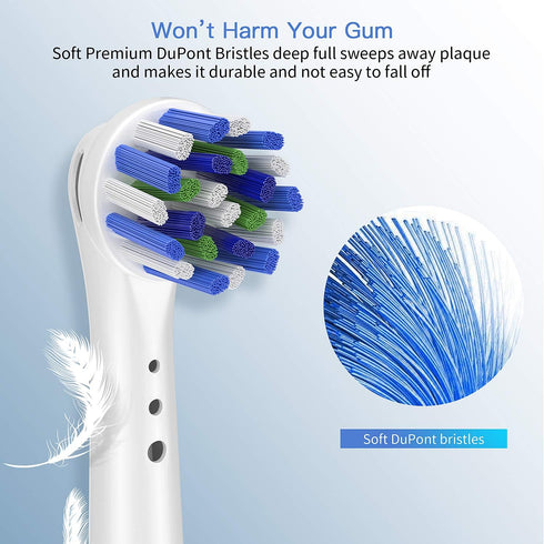 Replacement Toothbrush Heads for Oral B Braun, 4 Pack Professional Electric Toothbrush Heads, Compatible with Oral-B