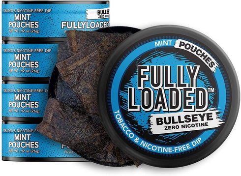 Fully Loaded Chew - 5 Pack, Tobacco and Nicotine Free Mint Pouches, Best Dip Alternative to Quit Tobacco