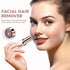 Painless Facial Hair Removal Device for Women, Electric Razor for Lip, Chin, Arms with 2 Replacement Heads, USB
