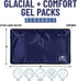 Glacial Comfort Gel Ice Pack for Back Pain - Reusable Cold Pads for Hip, Knee, Shoulder Injuries, Compression Pad
