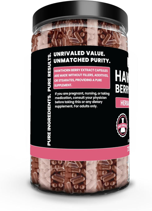 PURE ORIGINAL INGREDIENTS (730 Hawthorn Berry Extract Capsules) Pure & Natural, No Additives Or Fillers