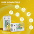 TEMIBATT 9 8 Pack 9V Volt Lithium Battery, Rechargeable Batteries for Smoke Detector,Wireless Microphones, multimeters