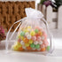 YLiiii 50Pcs 2x3 White Mini Sheer Organza Gift Bags, Breathable Storage Bag with Drawstring, Mesh Bags for Wedding
