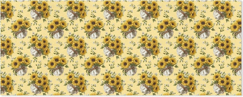 pnyoin Merry Christmas Wrapping Paper Roll,Spring Sunflowers and Bouquet Gift Wrap Perfect