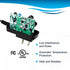 HQRP AC Adapter for Omron Healthcare HEM-705CP / 705CP / HEM-705CPN / 705CPN - Replacement Power Cord