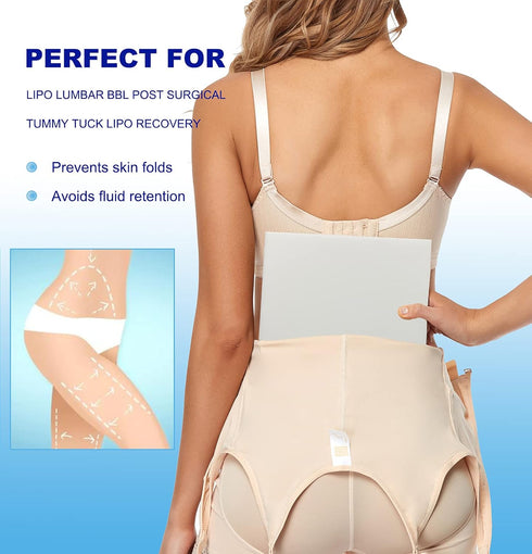 Moolida 3 Pack 8"X11" Lipo Foam - Post Surgery Ab Board for Use with Post Liposuction Surgery Flattening Abdominal