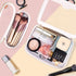 Clear Makeup Bag with Makeup Brush Bag, Travel Toiletry Bag Cosmetic Bag with Zipper, Transparent Waterproof Cosmetic Organizer Storage Bag for Women, TSA Approved Toiletry Bag (White)