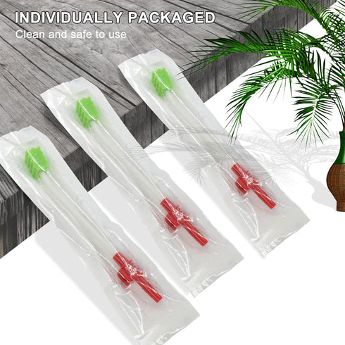 Wellgler's Oral Care Single Use Suction Swab, 50pcs