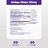 Natrol Brain Health Ginkgo Biloba 120mg, 60 Capsules, Dietary Supplement for Brain Health and Memory Support