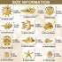 Ocean Theme Nail Art Charms - 3D Alloy Sea Beach Starfish Seashell Nail Gems Decoration Stickers, 12 Styles - Gold
