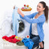 Qiseec 6-Pack Wool Dryer Balls XL - Unique Petal Embroidery, Natural Reusable Laundry Fabric Softener, Reduces Wrinkles