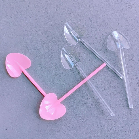 100pcs Disposable Plastic Spoons Heavy Duty Plastic Cutlery Smalll Teaspoons Tasting/Serving Dessert Spoons for Catering, Parties, Dinners, Weddings