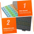 Large Portable Pill Organizer - Durable Weekly Medicine Dispenser