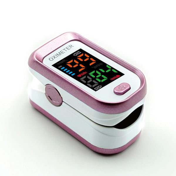 Pulse Oximeter Fingertip - Blood Oxygen Saturation Monitor with Large LED Screen, Lanyard Included (Sports & Aviation