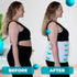 QORE LOGIQ Plus Size Abdominal Binder Post Surgery, C Section Belly Binder, Adjustable 12" Compression Wrap, White XL