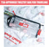 Rough Enough TSA Approved Clear Toiletry Bag for Women Travel Leakproof Makeup Organizer Case