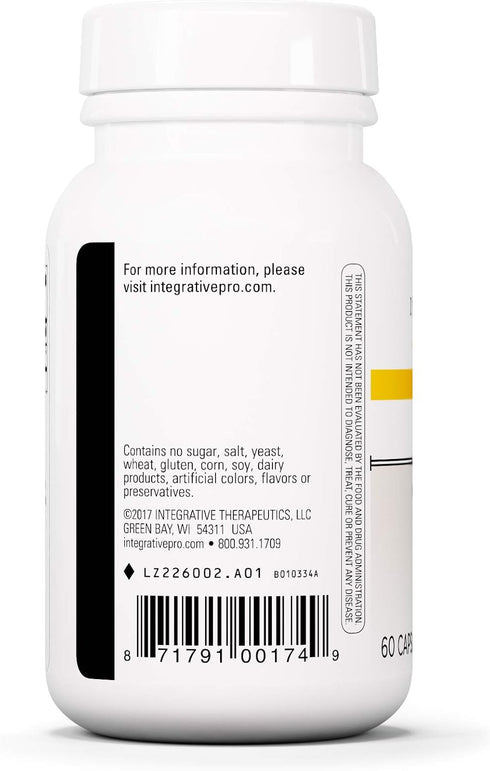 Integrative Therapeutics NAC - 60 Capsules | Supports Healthy Respiratory & Lung Function* and Glutathione Production