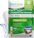 Tru Earth Compact Dry Laundry Detergent Sheets, Unscented, Up to 128 Loads, 64 Sheets, Eco-Strip Liquidless