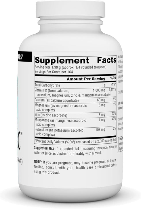 Source Naturals Ultimate Ascorbate C Powder - Vitamin C* - Supports Immune System -1000 mg, 8 oz