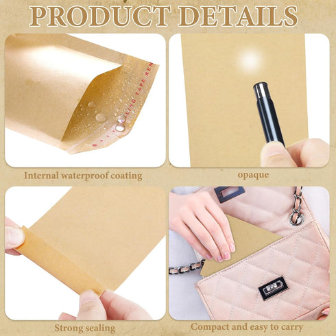 Saypacck 100 5.91" 3.15" Pcs Tampons Disposal Bags Sanitary Napkin Disposal Bags Bulk Feminine Hygiene Disposal Bag