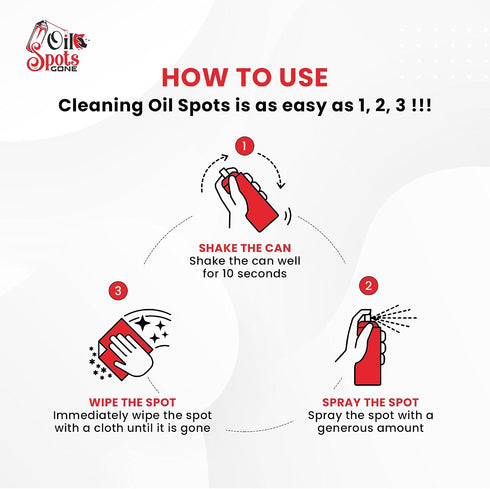 Oil Spots Gone Heavy Duty Concrete Oil Stain Remover Spray Industrial Strength Degreaser for Driveway, Garage Floor