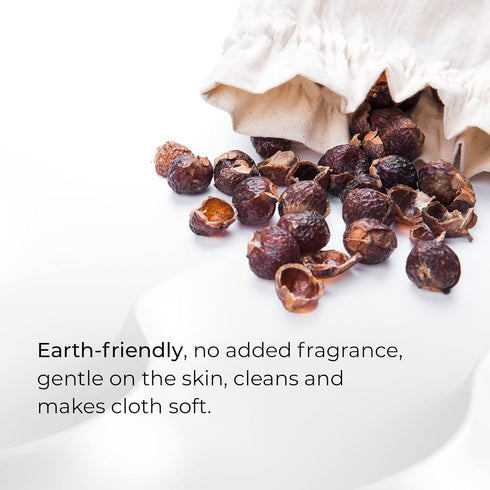 Soap Nuts Berries for Laundry 330 Loads Over 2.2 Lbs - Hypoallergenic & Unscented Laundry Soap Nuts Bulk - Natures Alternative Soap Nuts Laundry Detergent with Burlap Backpack - Natural & Eco-Friendly