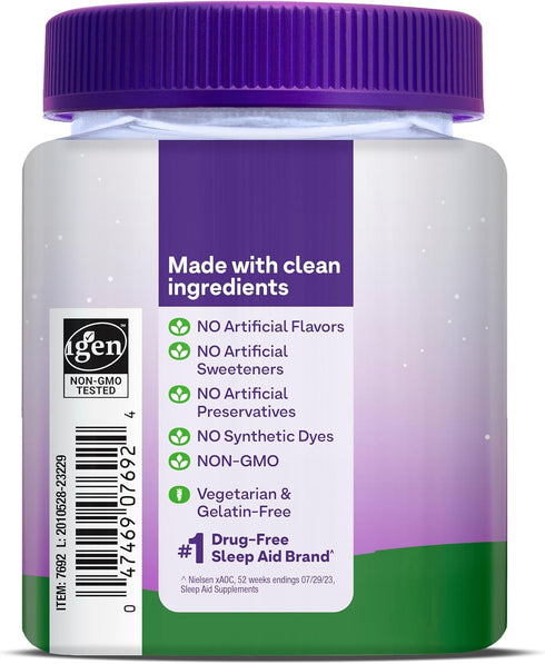 Natrol Kids Melatonin 1mg, 60 Raspberry-Flavored Sleep Gummies for Restful Sleep, 60 Day Supply for Children