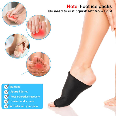 Foot Ice Packs Big Toe for Bunion Relief, Reusable Toe Ice Pack for Hot & Cold Therapies, Gel Foot Ice Pack