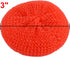 uxcell Plastic Kitchen Dish Pot Pan Mesh Scouring Scrubber Pad, 5pcs Red