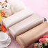 Nail Arm Rest Hand Cushion, Soft Sponge Stripe Leather Pillow for Manicure, Salon Armrest Tool (White)