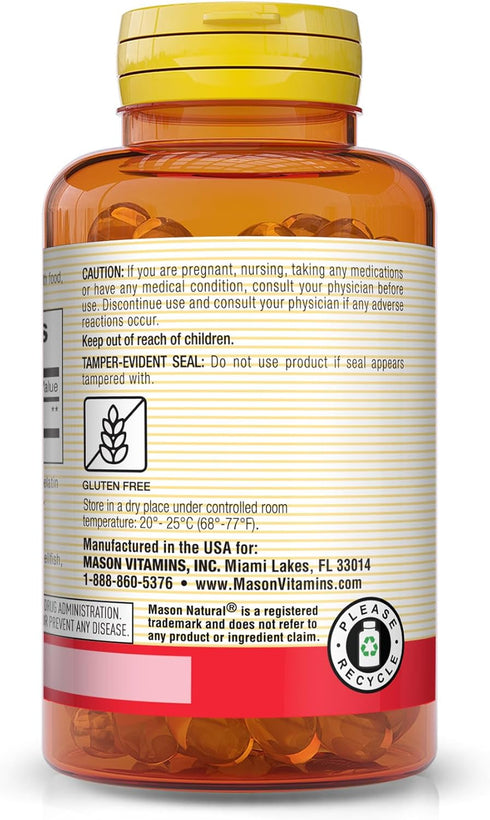 MASON NATURAL Co Q-10 100 Mg - 30 Softgels