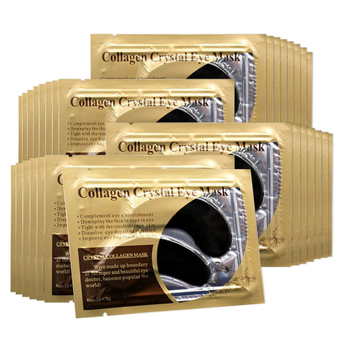 Permotary 30 Pairs Gel Collagen Eye Pads, Crystal Under Eye Mask for Moisturizing, Reducing Fine Lines