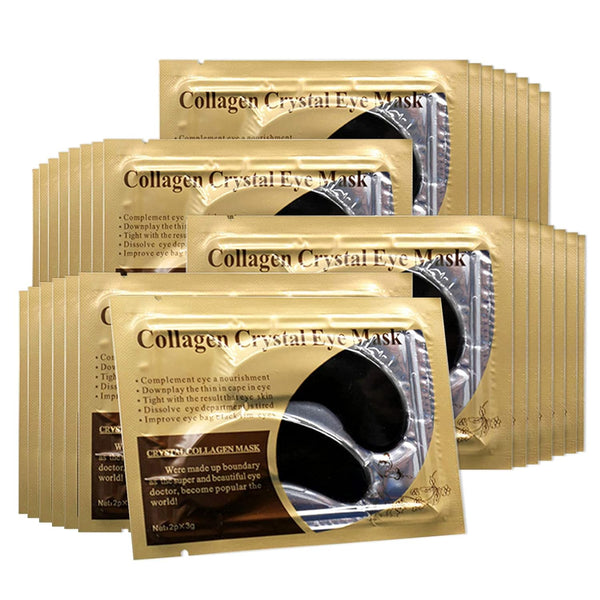 Permotary 30 Pairs Gel Collagen Eye Pads, Crystal Under Eye Mask for Moisturizing, Reducing Fine Lines