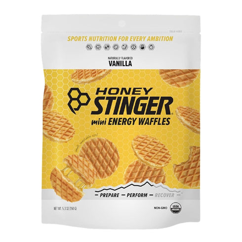 Honey Stinger Organic Mini Vanilla Waffles, Energy Stroopwafel for Exercise, 1 Bag, 5.3 Ounce