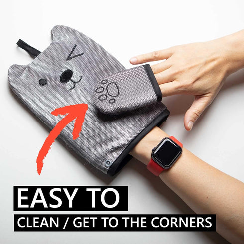 Pet Hair Removal Glove - Reusable Cat and Dog Hair Brush Glove, Fur and Lint Remover for Car Seat, Clothes, Furniture,