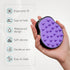 HEETA Hair Scalp Massager Shampoo Brush 2 Pack - Waterproof Hair Scrubber with Soft Silicone Bristles for Men & Women
